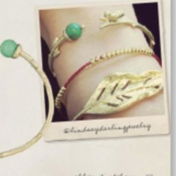 Chloe and Isabel Chloe Isabel Bird On a Branch Brass Cuff Bracelet B158GR - Picture 2 of 5